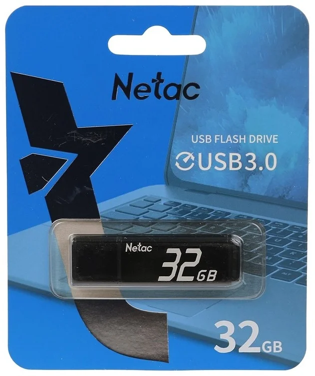 Фото USB накопитель NETAC NT03U351N-032G-30BK 32GB