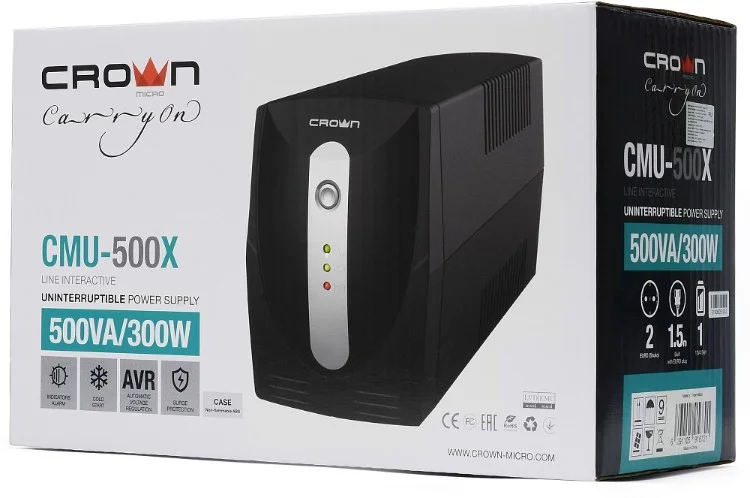 Фотография ИБП CROWN CMU-500X