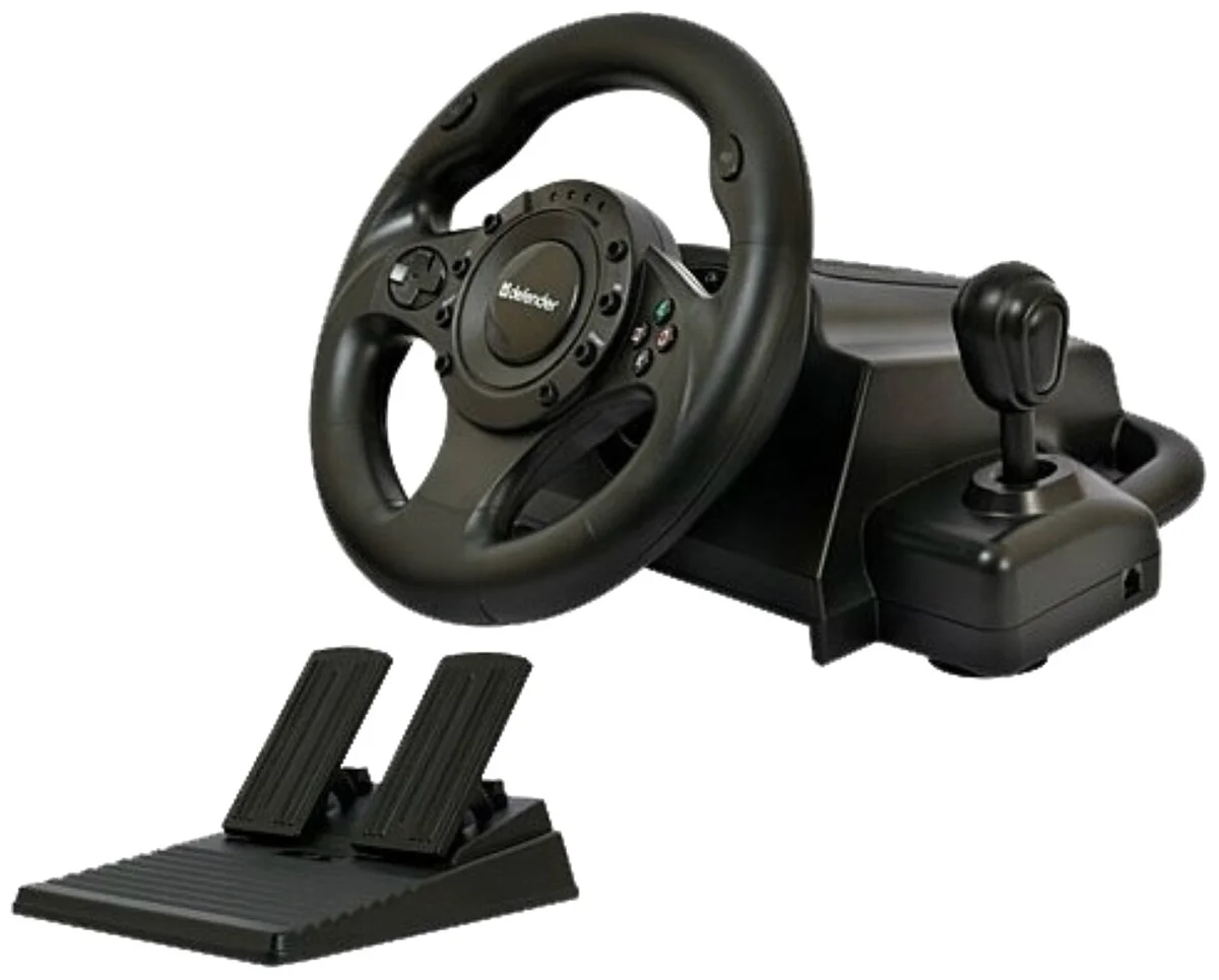 Фото Руль игровой DEFENDER Forsage Drift GT Black