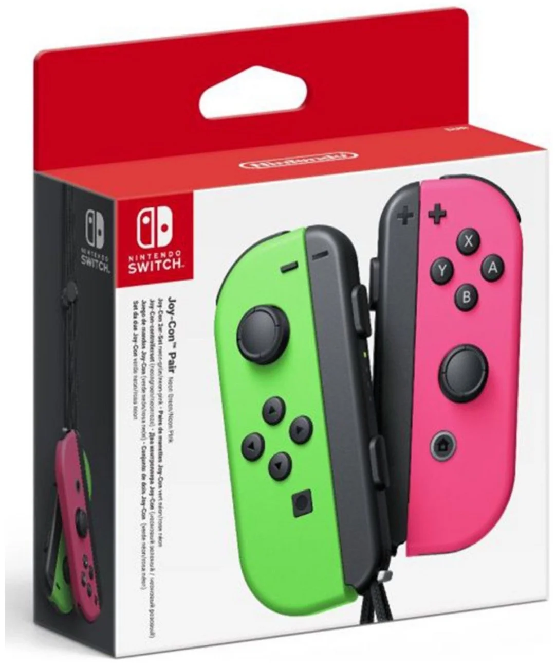 Фото Игровой контроллер NINTENDO Joy-con Pink-Green