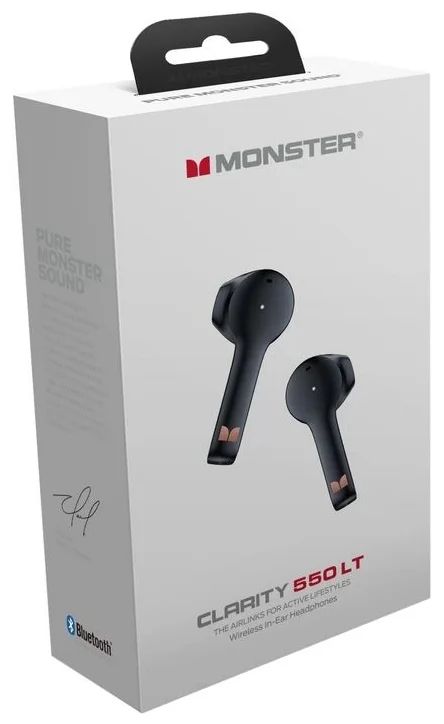 Картинка Наушники MONSTER Clarity 550 LT Earphone (Black) MH21904