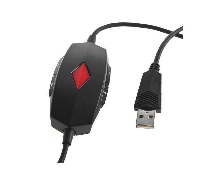 Картинка Гарнитура CROWN CMGH-3100 Black-red