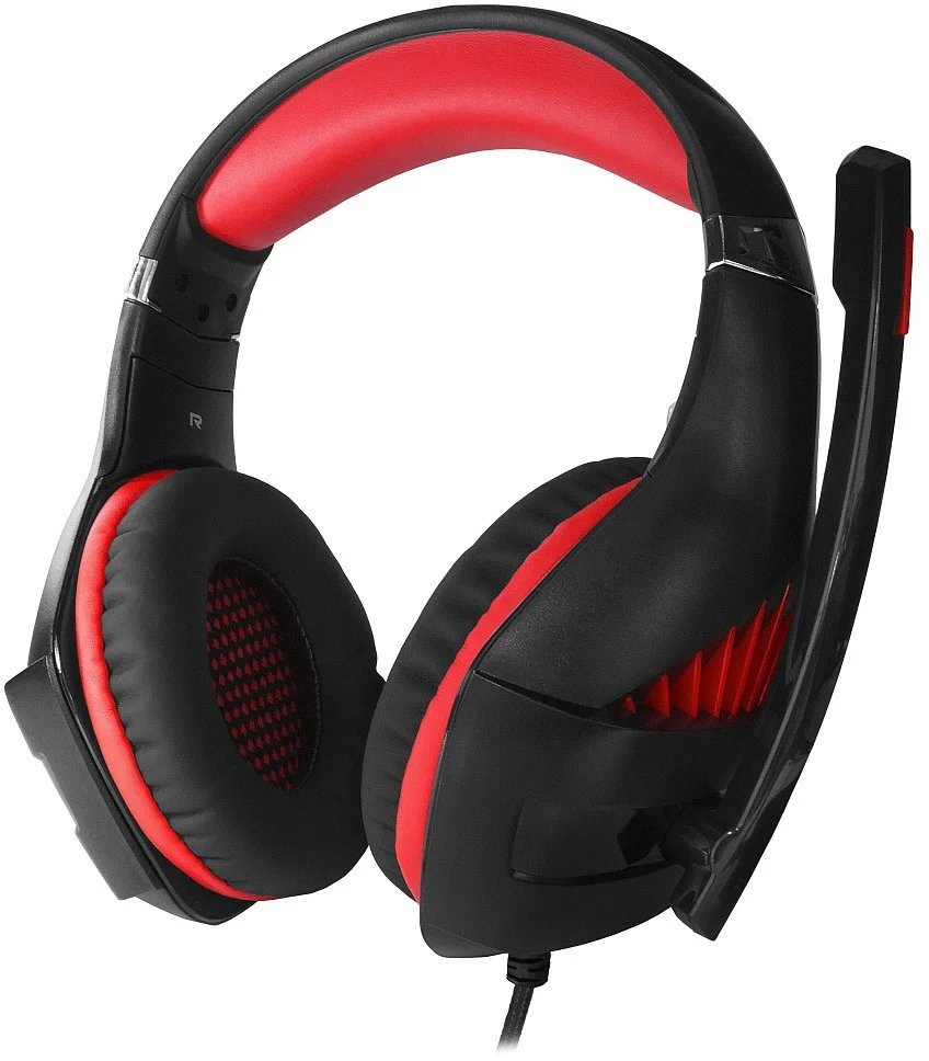 Фото Гарнитура CROWN CMGH-2100 Black-red