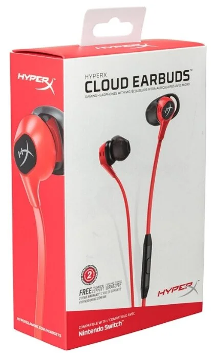 Фотография Наушники HyperX Cloud Buds HEBBXX-MC-RD/G