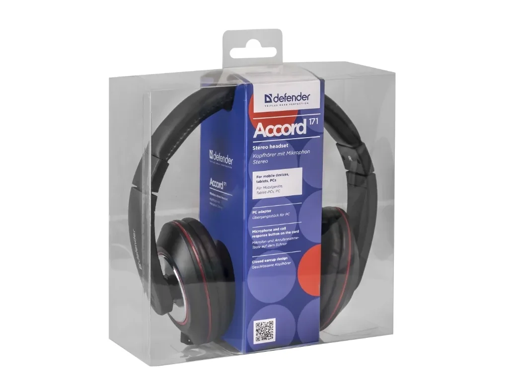 Фото Наушники DEFENDER Accord 171 Black