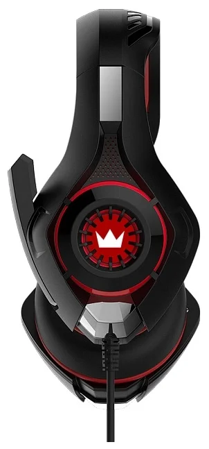 Фотография Гарнитура CROWN CMGH-101T Black&red