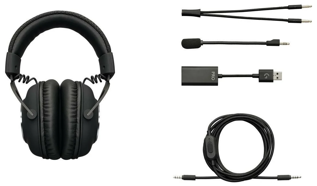 Картинка Гарнитура LOGITECH G PRO Gaming (981-000812)
