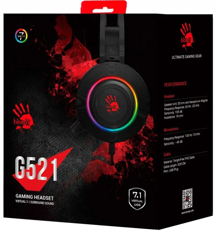 Фотография Наушники A4Tech BLOODY G521