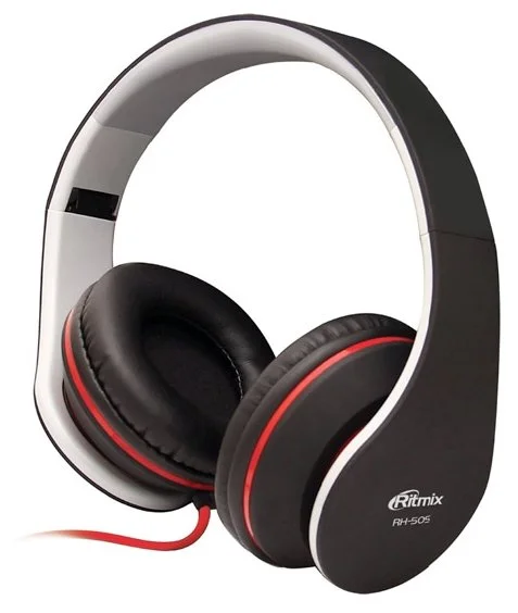 Фото Наушники RITMIX RH-505M Black-red