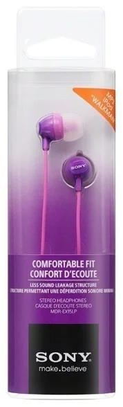 Фотография Наушники SONY MDR-EX15LP Violet