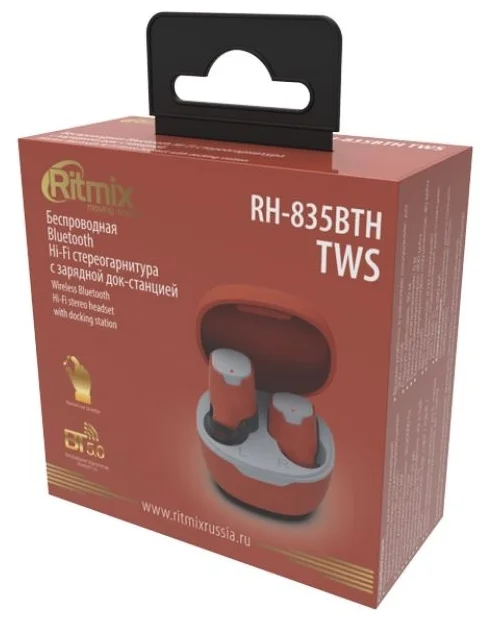 Фото Наушники RITMIX RH-835BTH TWS Yellow