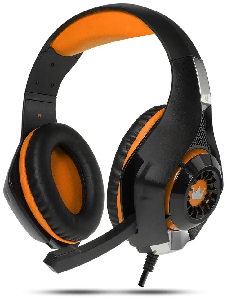 Гарнитура CROWN CMGH-101T Black&orange