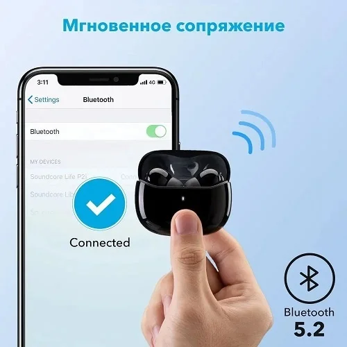 Фото Наушники SOUNDCORE TWS Note i A3991 BK (SDC-A3991G11-BK)