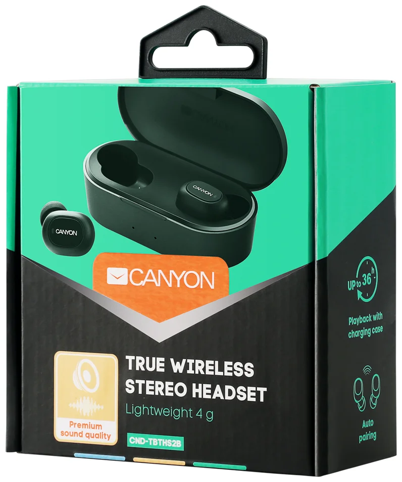 Картинка Наушники CANYON CND-TBTHS2B