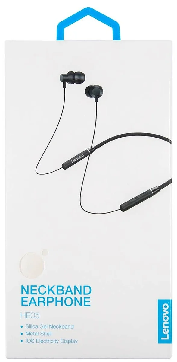 Картинка Наушники LENOVO HE05 Black