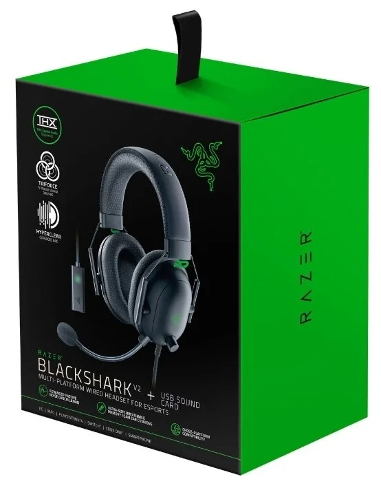Гарнитура RAZER Blackshark V2 + USB Mic Enhancer (RZ04-03230100-R3M1) Казахстан