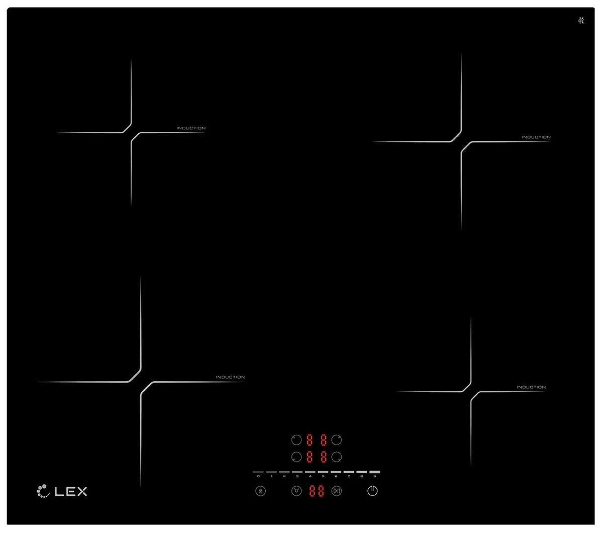 Варочная поверхность LEX EVI 640-2 BL