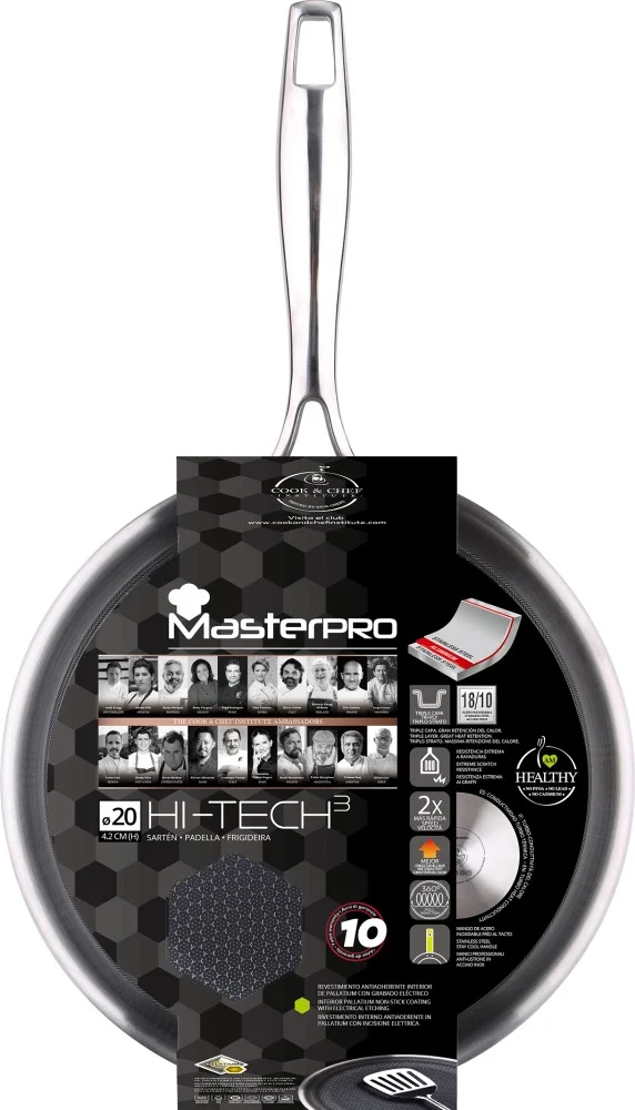 Цена Сковорода BERGNER Hi-Tech 3 MP BGMP-1630 20x4,2 см