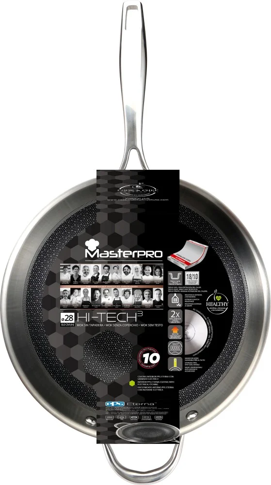 Цена Сковорода BERGNER WOK Hi-Tech 3 BGMP-1634 28x8 см