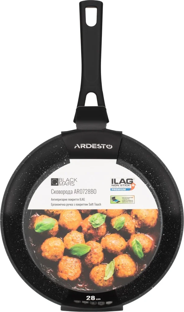 Цена Сковорода ARDESTO Black Mars Orion 28 см AR0728BO