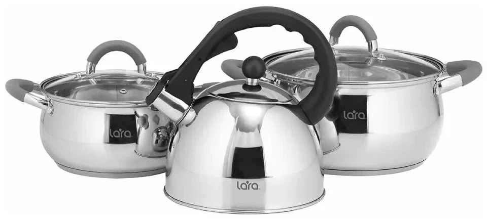 Фото Набор посуды LARA LR02-103 Bell 3 пр