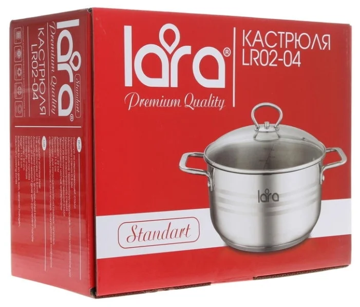 Картинка Кастрюля LARA LR02-041 STANDART