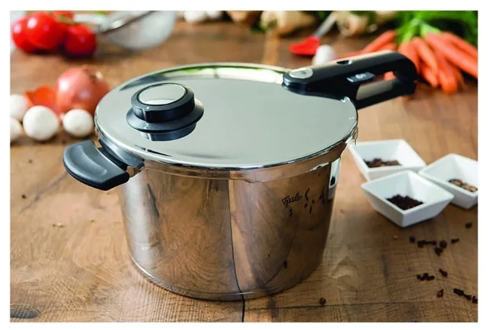 Фотография Скороварка 22см/4,5л с паровой вставкой vitavit premium Fissler, Германия 620 300 04 070