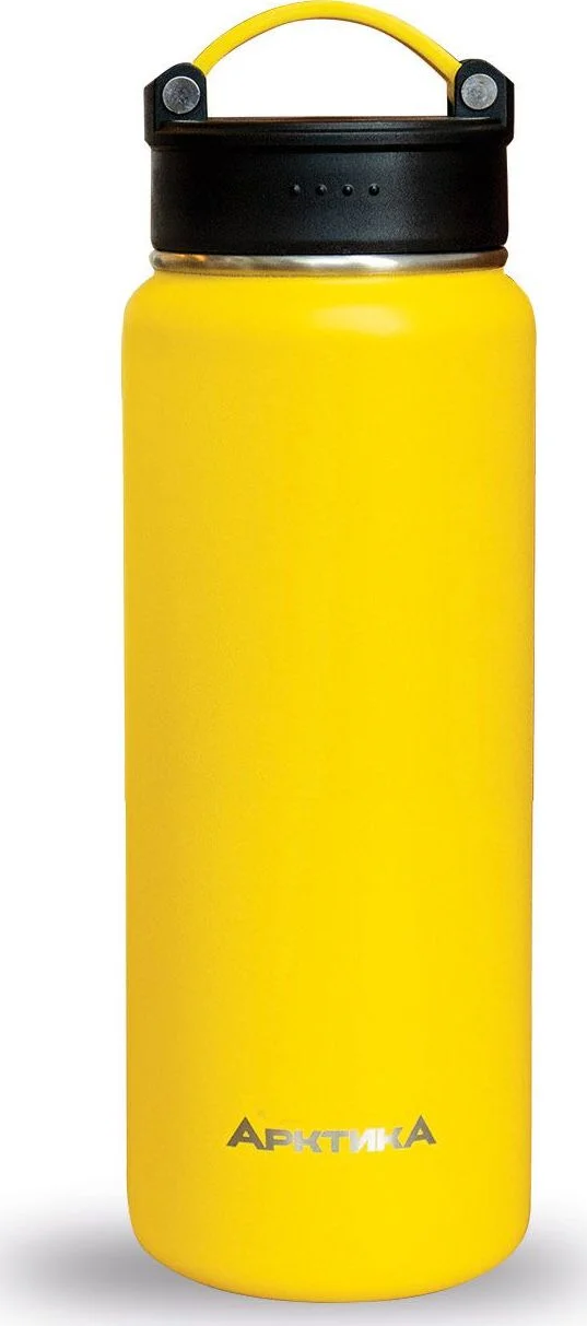 Фото Термос ARCTICA DRINK (0,53л)(10ч)(металл)- желтый 708-530Ж (R 83373)