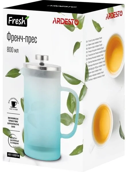 Фотография Френч-пресс ARDESTO Fresh 800 мл AR1108BFM