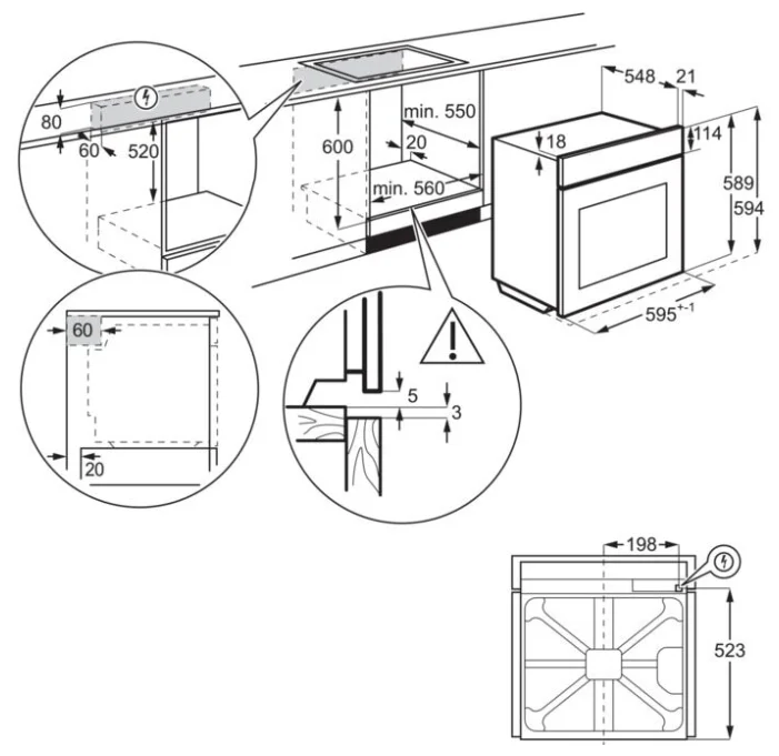 Фото Духовка ELECTROLUX OED3H50V