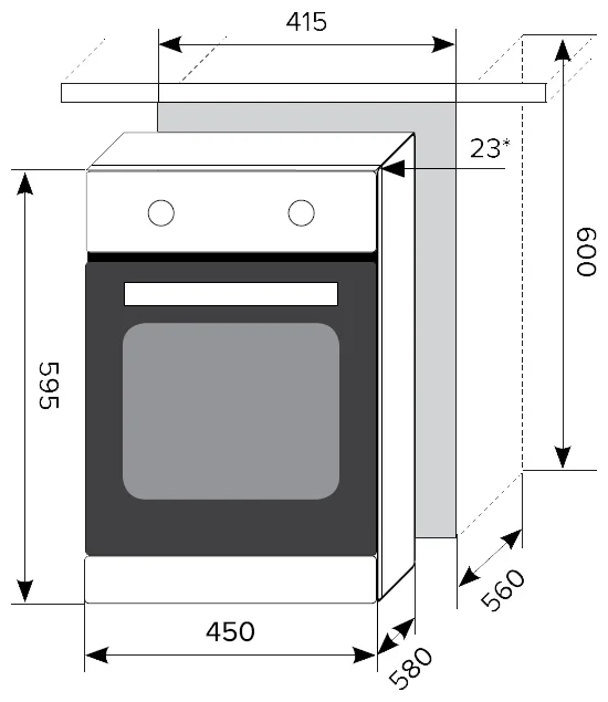 Фото Духовка LEX EDM 4570 WH