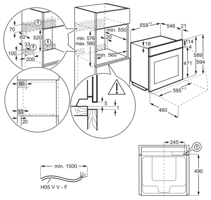 Фотография Духовка ELECTROLUX OED5C50Z