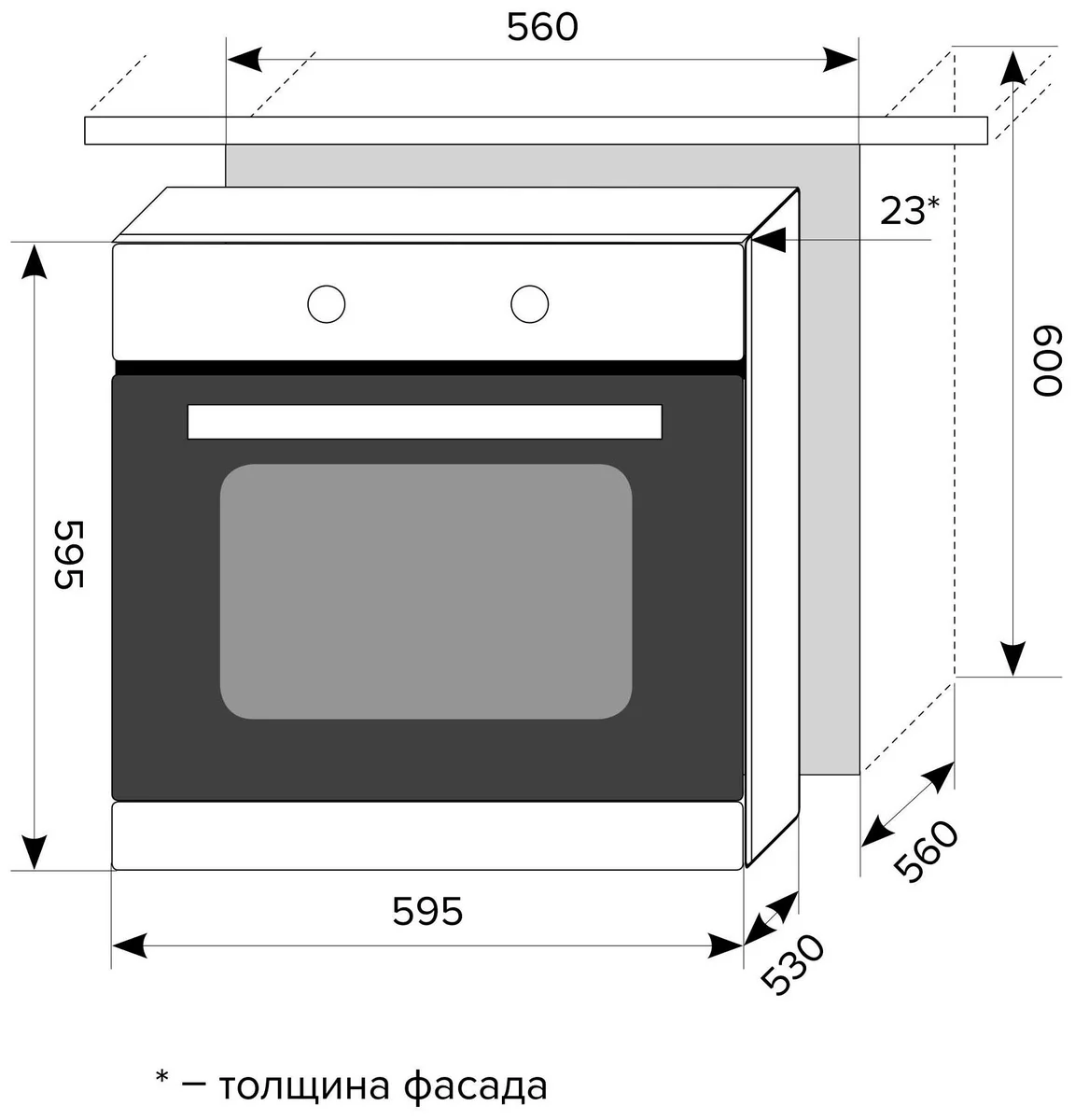 Фото Духовка LEX EDM 040 IX