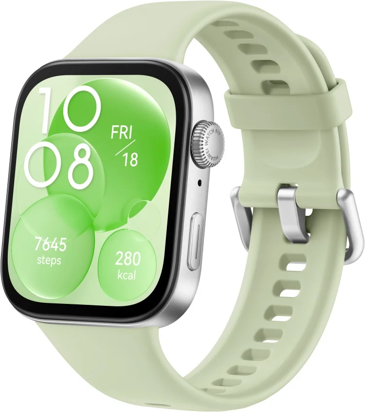 Смарт-часы HUAWEI Watch Fit 3 Green Fluoroelastomer Strap (SLO-B09, 55020CGD)