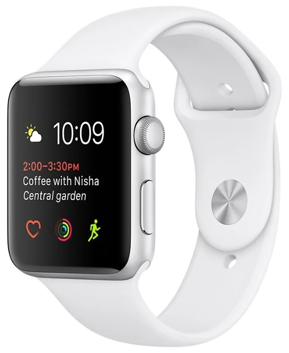 Смарт-часы APPLE Watch Series 1 38mm Silver with White (MNNG2)