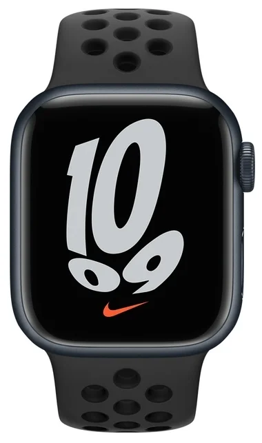 Фото Смарт-часы Apple Watch Series 7 GPS 41mm black nike sport band MKN43