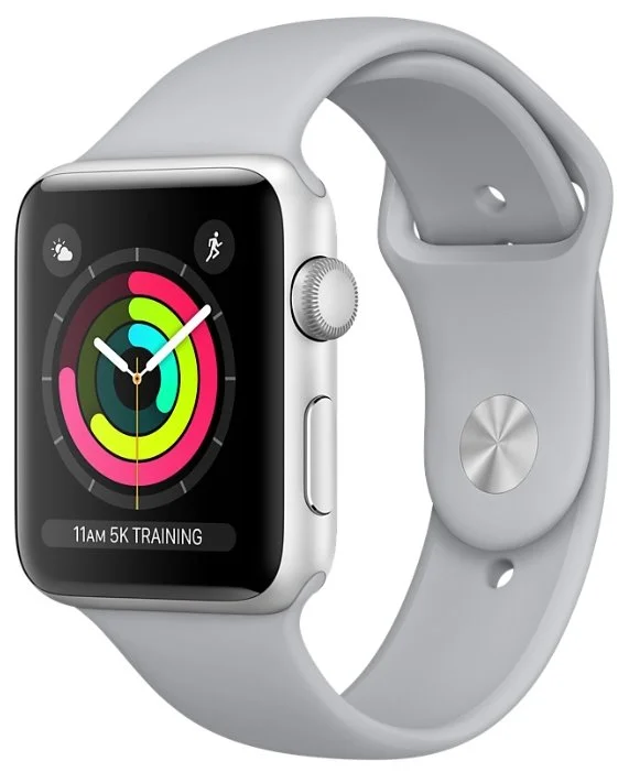 Смарт-часы APPLE Watch Series 3 42mm Silver Aluminium (MQL02)