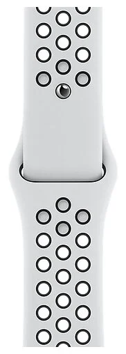 Фотография Смарт-часы APPLE Watch Series 6 40mm Silver Aluminium Case/Pure Platinum/Black Nike Sport Band A2291 (M00T3GK/A)