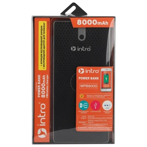 Фото Power Bank INTRO WPB8000