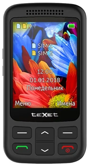 Мобильный телефон TEXET TM-501 Black