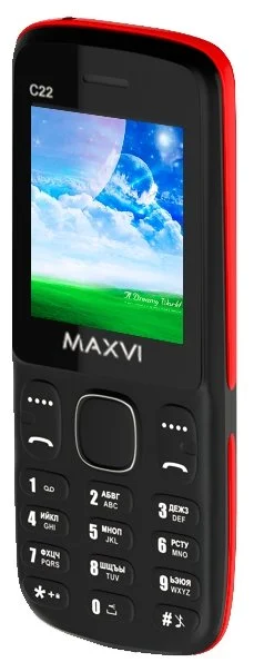 Фото Мобильный телефон MAXVI C22 Black- red