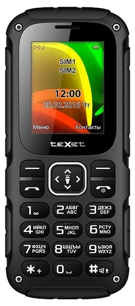 Мобильный телефон TEXET TM-504R Black-red