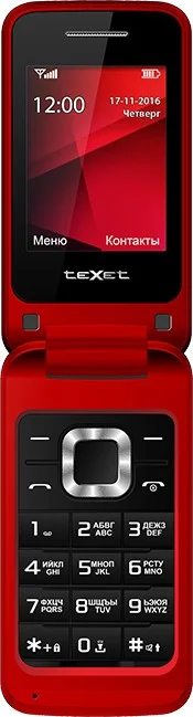 Мобильный телефон TEXET TM-404 Red