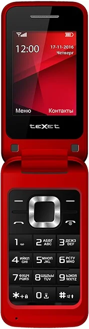 Мобильный телефон TEXET ТМ-304 red