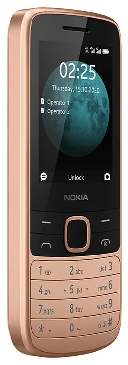 Картинка Мобильный телефон NOKIA 225 DS TA-1276 SAND (16QENG01A01)