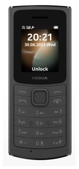 Фото Мобильный телефон NOKIA 110 DS TA-1386 4G BLACK (16LYRB01A01)