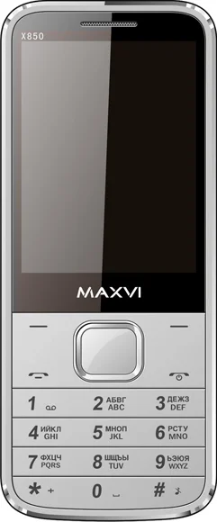 Мобильный телефон MAXVI X850 Silver
