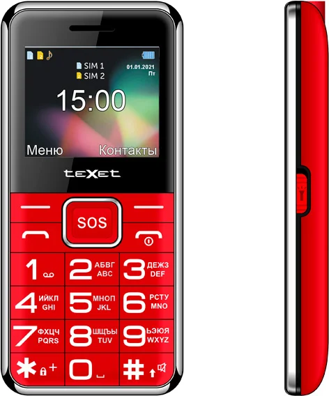 Фото Мобильный телефон TEXET TM-319 Red