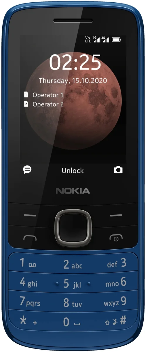 Фото Мобильный телефон NOKIA 225 DS TA-1276 BLUE (16QENL01A01)