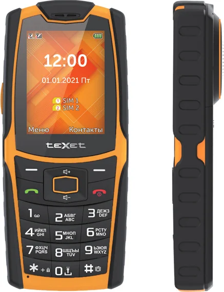 Фото Мобильный телефон TEXET TM-521R Black-Oranje